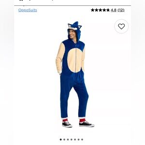 OppoSuits Sonic onesie costume size XL